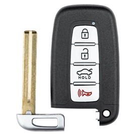 Vurkcy Key Fob Replacement for 2011-2015 Hyundai Azera Sonata/ 12-14 Equus/ 12 13 Elantra Sedan/ 09-13 Genesis Sedan/ 09-13 Kia Optima/ 10-12 Borrego/ 11-13 Forte Sorento/ 11-14 Rio, SY5HMFNA04, 4 Btn