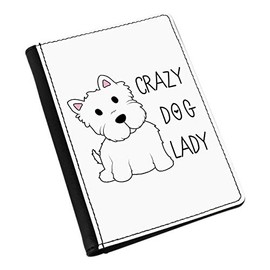 Gift Base Crazy Dog Lady Passport Holder Cover