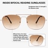 FEIVSN 3 Pack Aviator Bifocal Reading Sunglasses for Men Wome