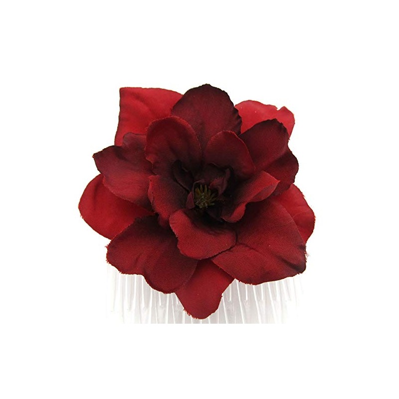 Red Apple Blossom Silk Hair Comb