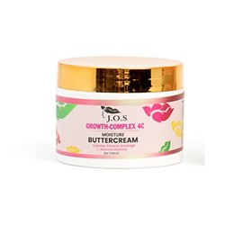 J'Organic Solutions Chebe 4C Buttercream Moisturizer & Twist Out Cream - Natural Detangling, Hair Growth, Anti-Breakage
