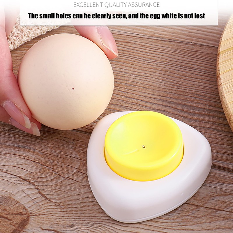 1Pcs Semi-Automatic Pinhole Egg Piercer Safety & Easily Kitchen Pricker