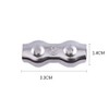 Pack of 10 Wire Rope Clips 3 mm M3 Duplex