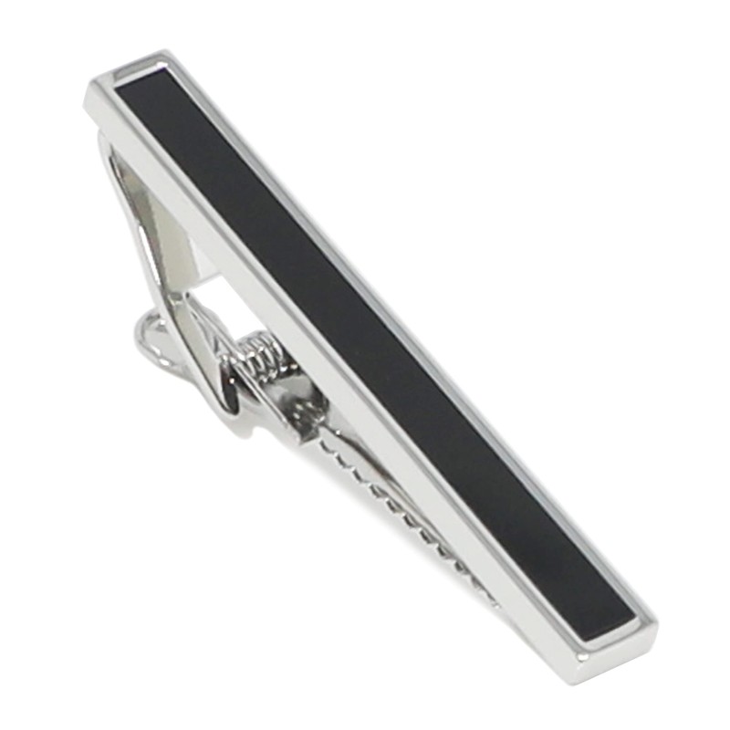 Classic Stone Tie Clip 2 Inch Semiprecious Stone Tie Bar