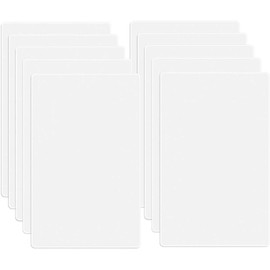 1-Gang Screwless Blank Wall Plate Cover Blank Switch Outlet Electrical Faceplate for Light Switch, Receptacle, Dimmers, USB Outlet, GFCI, Child Safe Cover Plate, White (10-Pack)