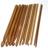 12pcs 6" Bamboo Crochet Hooks Needle Knitting Hooks Knit Craft