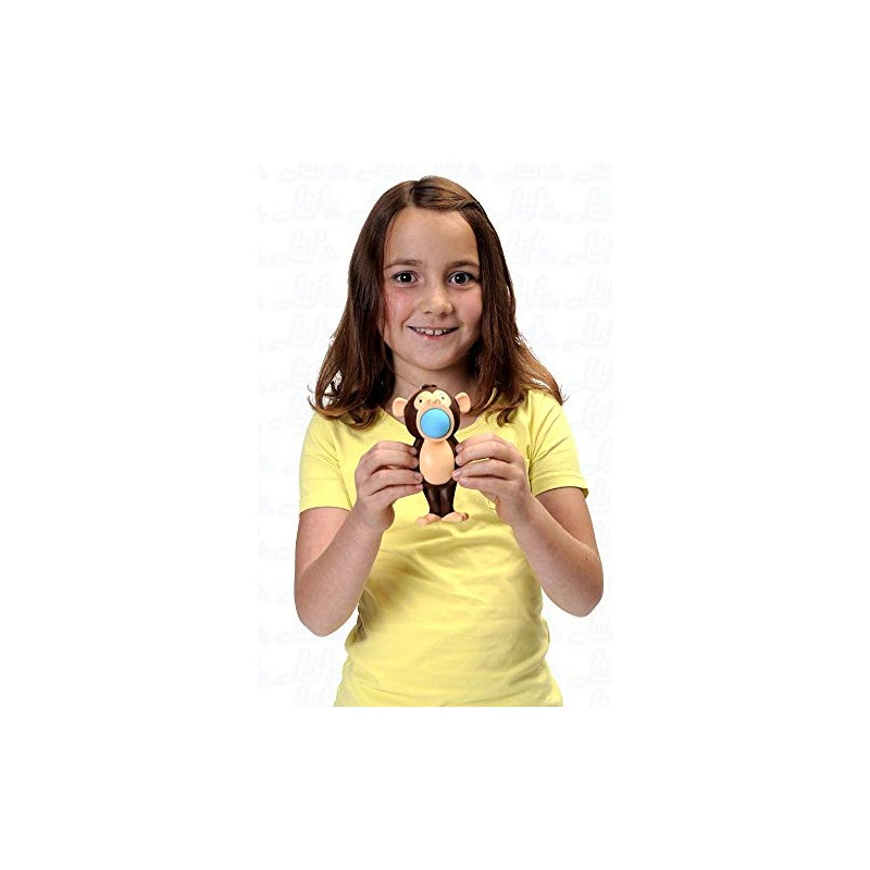 Monkey Popper including 6 Colourful Foam Balls