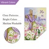Louise Maelys Easter Garden Flag He Is Risen Cross Floral