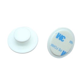 Vpang 10 Pcs Self-Stick Drawer Knobs Instant Cabinet Drawer Mini Handle Helper Kitchen Cabinet Door Window Drawer Auxiliary Pulls Convenient Opening Stick-on Handles (White)