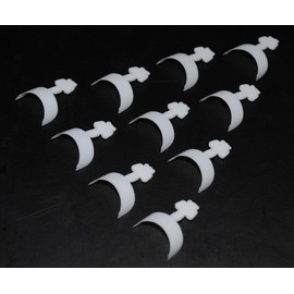 100 x French Short False Fake Nail Art Tips White Acrylic UV Gel Wrap Edge