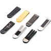 DonDon Men's Money Clip Stainless Steel Black Spider