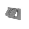Hubbell-Bell 5180-0 1-Gang Horizontal Weatherproof Cover, Device Mount Flip Cover,