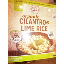 Rikita's Global Grains Organic Cilantro Lime Rice 8.8oz PER CHOICE 1PK OR 2PK - 2 BOXES