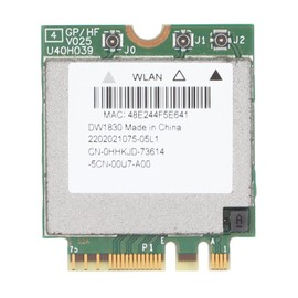 Tarjeta WiFi Inalámbrica 450Mbps / 1300Mbps Banda Dual 2.4G / 5G NGFF M.2 IEEE 802.11a / B/G/N/Ac Red Accesorios de Computadora para Computadoras Portátiles Equipadas con Ranura para Tarjeta NGF