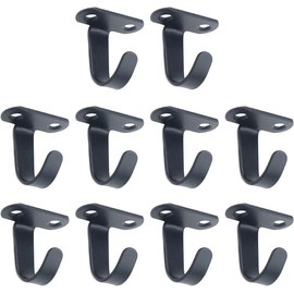 Screw Mount Ceiling Hooks Stainless Steel Under-Shelf Towel Hook Heavy Duty Coat Hooks,10Pcs Screw Mounted Ceiling Hooks Under-Shelf Towel Robe Clothes Hook Stainless Steel Ceiling Hooks for Cabinet