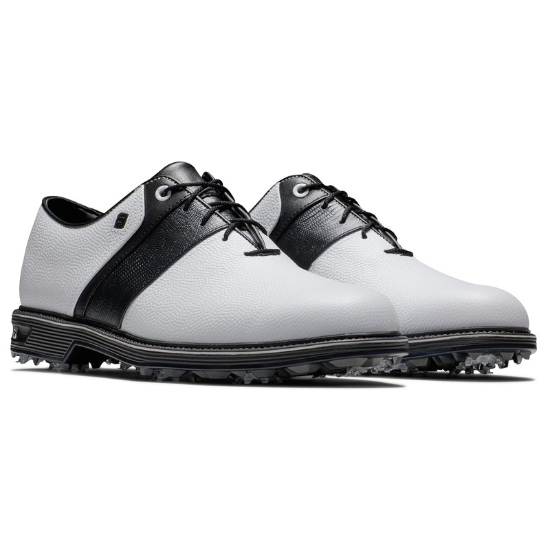 FootJoy Men's Premiere Series-Packard Golf Shoe, White/Black, 9.5