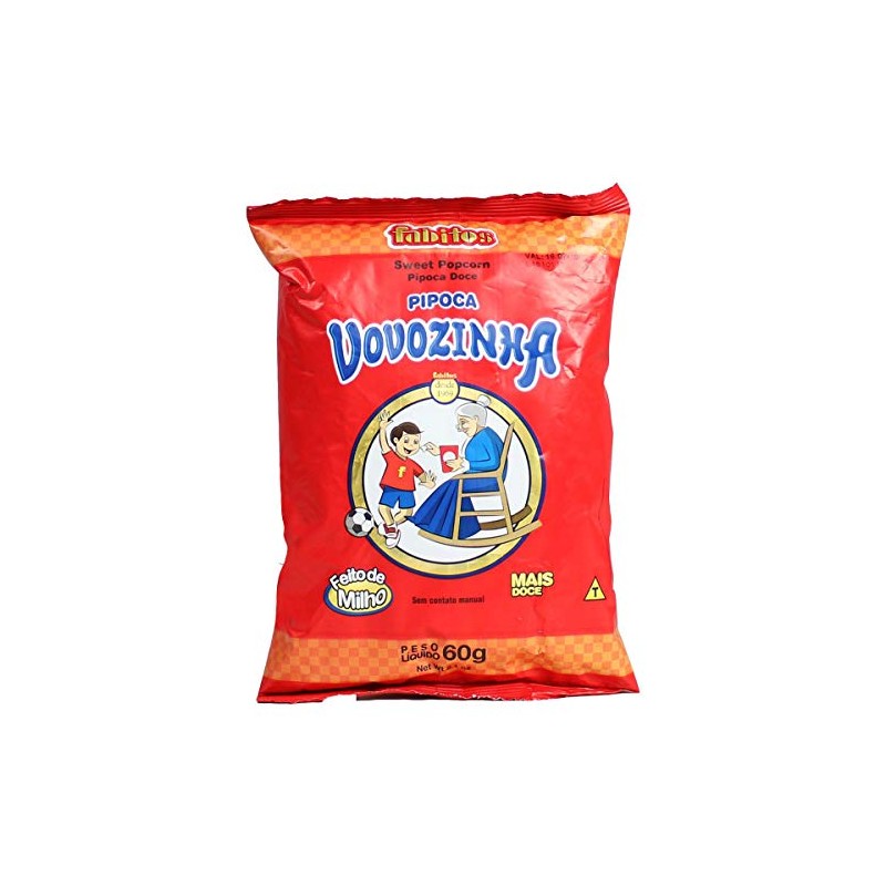 Sweet Popcorn Vovozinha 60 Gram (2.11Ounce) Brazil