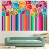 Flowers Fiesta Backdrop Fiesta Banner Mexico Cinco De Mayo Carnival
