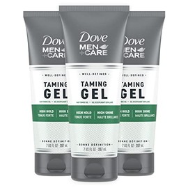 Dove Men+Care Styling Gel for a Strong Hold Hair Taming Gel Hair Styling Product for Thicker and Healthier Looking Hair, 7 Fl oZ (Pack of 3)