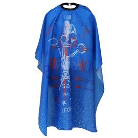 Lurrose Barber Cape Hair Cutting Cape Hairdressing Cloth Apron Salon Gown Cape for Men Women Barber Shop Salon Hairdressers Blue