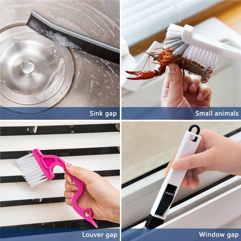 14 Pcs Small Crevice Cleaning Brush Set, Multifunctional Groove Gap