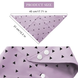 FRXAEZTG Baby Triangular Scarf Bibs, Pack of 5 Neckerchiefs, Baby 100% Cotton Drool Bibs Baby with 2 Adjustable Press Studs, Multifunctiona Drool Bibs for Newborns, Toddler Style 3