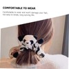 DECHOUS Plush Panda Hair Tie for Women Elastic Hair Band