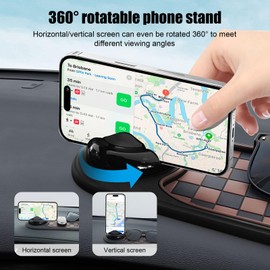 Jemey Auto-Armaturenbrettmatte, Rutschfester Telefon- und Sonnenbrillenhalter aus Silikon fürs Auto, Universelles Anti-Rutsch-Pad für Smartphones, Schlüssel, Gadgets, Sicheres Auto-Innenraumzubehör