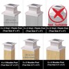 Dynaming 4 Pack Solar Post Cap Lights Outdoor with Flickering