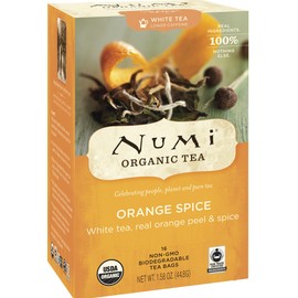 Numi Tea Organic Orange Spice White Tea ( 6x16 BAG) ( Value Bulk Multi-pack)