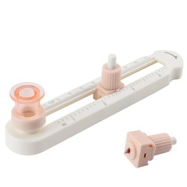 HAUSTGO Circle Cutter for Crafts, Cuts 1” - 4” (2-11cm) Perfect Circles for Scrapbooking, DIY Cards & Home Decor, Fits Paper, Cardstock & Foam, Comes with 2 Replacement Blades