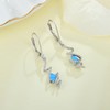 Aprila Drop Dangle Earrings 925 Sterling Silver Twist Wire Leverback