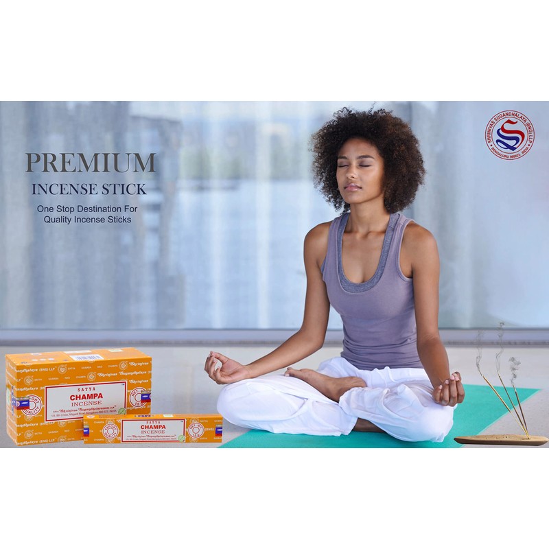 EARTH Satya Champa Incense Sticks 15 GMS (Pack of 12)