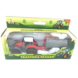 Keycraft Farm Tractor and Trailer 12cm - One Sent at Random