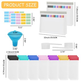 HINGTAI Reusable Protein Powder Travel Container Set, Powder Supplement Travel Container, Suitable Size Portable Storage Supplies Sufficient Quantity