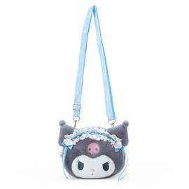 Sanrio Kuromi Face-Shaped Pochette Light Blue Days, Kuromi-chan, kuromi, 6.6 x 8.1 x 3.0 inches (16.7 x 20.6 x 7.5 cm), Character, 760692