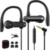 AIAUXAI Wired Over Ear Earbuds with Ear Hooks Mic for