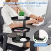 ROLIZOE 360 Rotating Clamp-on Desk Shelf Organizer Above or Below