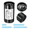 PATIKIL CD60 Motor Start Capacitor, 233-280uF/Mfd 250V 50/60Hz, Black Rectangular