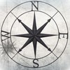 Bellaa 27451 North Star Metal Wall Decor Nautical Compass Coastal