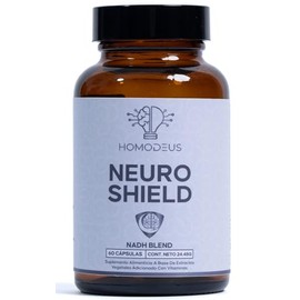 Homodeus Neuro Shield NADH Blend  Suplemento de Proteccin Neuronal  Con Melena de Len, Bacopa Monnieri, L-Tirosina, CoQ10, Resveratrol, NAD, Colina y 