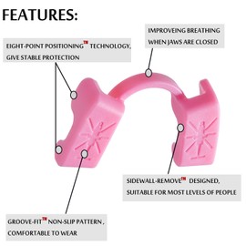 Powerlifting Mouthguard,Weight-Lifting Mouth Guard for Strength Training,Powerlift,Bodybuilding,Fitness Mouthpiece -Low Jaw