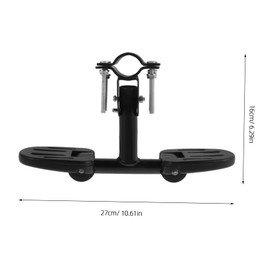 HANABASS Roller Pedals Tricycle Scooter Children's Bicycle Children's Scooter Pedal Tricycle Scooter Trainers with Wheels for Girls Footrest Flat Pedals Plastic Black