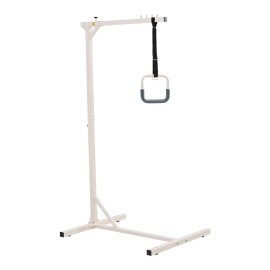 Heavy-Duty Free Standing Trapeze Bar Bed Mobility 250 LBS Weight Capacity Hospital Pull Assist DeviceTrapeze Support Type: Straight Rod Support, Bed Trapeze Type: Floor-Stand Trapeze Bar