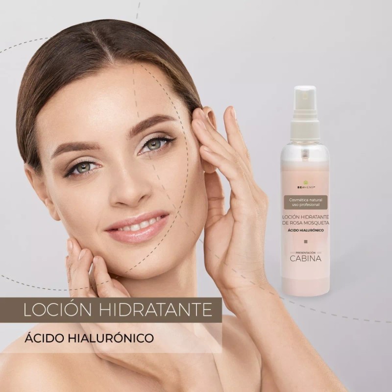 Beohemp Loción Facial Hidratante De Rosas, Ácido Hialurónico 125 Ml