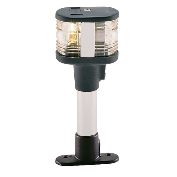 Perko 1196DP1CHR Fixed-Mount Combination Masthead/White All Round Light with Polymer Base - 6" Height, 5 1/16-Inch