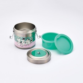 Skater STLB1AG-A Thermal Lunch Box, Moomin, Colorful, 20.3 fl oz (600 ml), Bowl Shape, Antibacterial, Vacuum, Stainless Steel