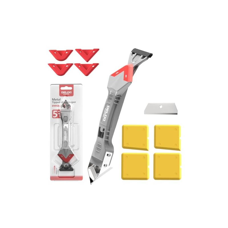 5 in 1 Caulking Tool with 5 Silicone Pads and