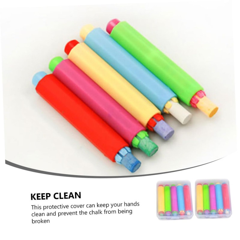 MAGICLULU 2sets Chalk Holder Practical Chalk Cover Clips for Teachers