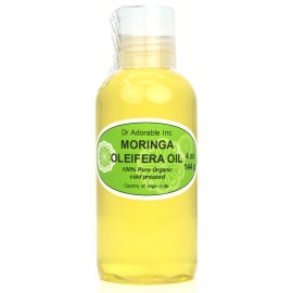 DR. ADORABLE 4 Oz Premium Pure Organic Cold Pressed Best  Fresh Moringa Oil Multi Purpose